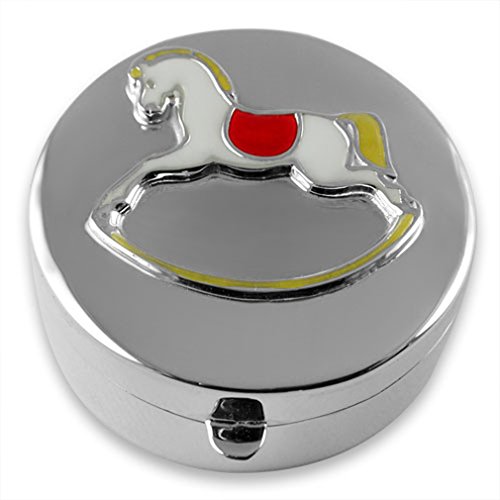 Cheval à bascule en argent sterling massif un objet de collection intemporel pour enfant