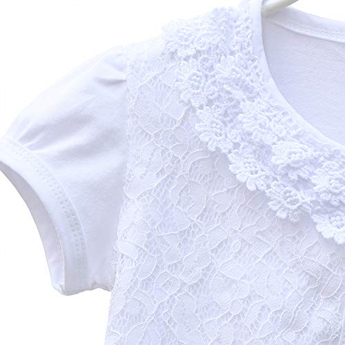 Girl Lace Bolero Cardigan Shrug - Toddler Little Girl Short Sleeve Lace Flower Shrug Sweater4