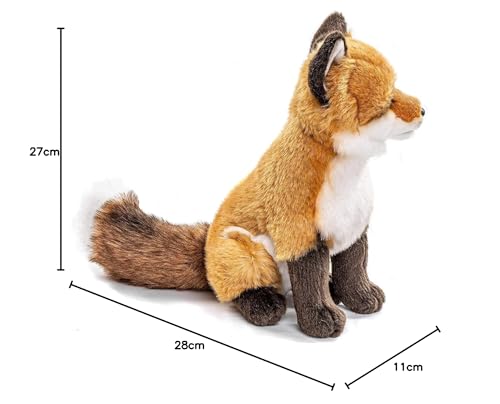 Uni-Toys - Rotfuchs klassisch - 27 cm (Höhe) - Plüsch-Fuchs, Waldtier - Plüschtier, Kuscheltier