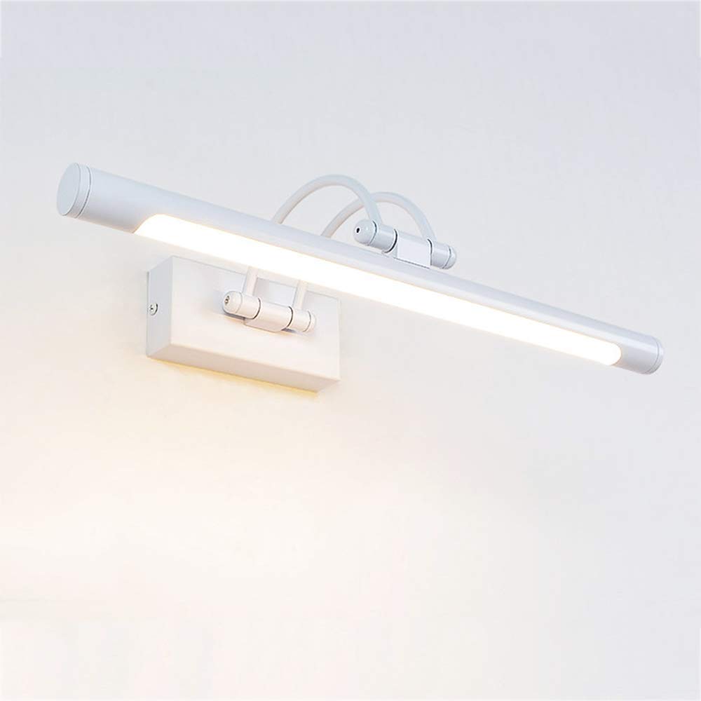 YQGOO Mirror Lamp LED White Fogless Make Up Mirror Light Aluminum & Acrylic Wall Lamp Flickable Rotable for Bathroom Entrance Mural Image Lamp Decorating 8W Neutral Light 4500K