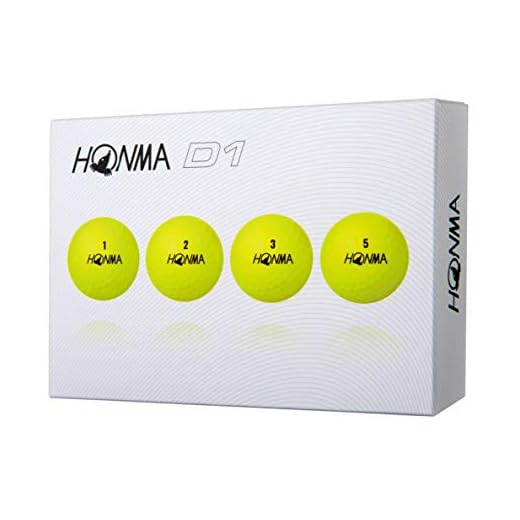 Honma D1 - Pelotas de golf (1 docena), color amarillo