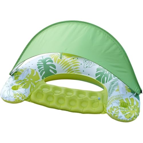 屋根付き浮き輪 スイミングリング 屋根付き 大人用 インフレータブル フローティングベッド kxzlhaa 浮輪 大人 チェア インフレータブル スイミングプール フローティングベッド 海水浴 ビーチ 夏用品 遠出 屋根付きチェア 旅行 夏休み アウトドア