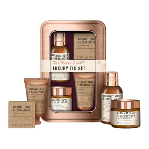 Baylis & Harding The Fuzzy Duck Bergamot, Hemp & Sandalwood Men's Luxury Grooming Tin Gift...
