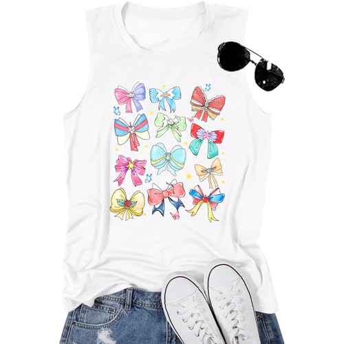 MNLYBABY Magic Tank Top Women Magical Princess Bow Shirt Magic Kingdom Princess Sleeveless Summer Family Holiday Trip Tops