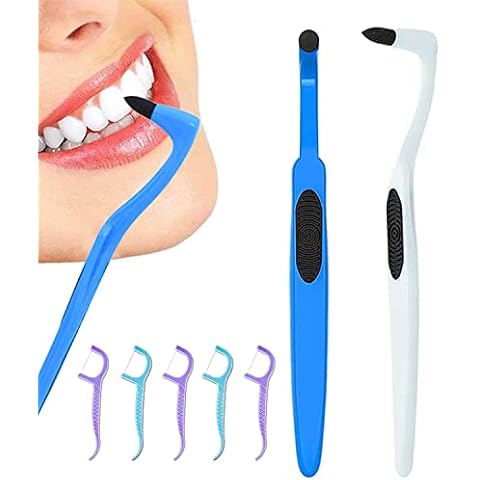 Teeth Stain Remover Tool, Shine Teeth, Teeth Stain Eraser Plaque Remover for Teeth,8 Pcs Cover