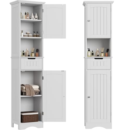 ChooChoo 67" Tall Bathroom Storage Cabinet, Narrow Bathroom Cabinet with