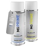 MG PRIME Vernice per auto Kit di bombolette a spruzzo per Citroen EEE Bourrasque Metallic Mat Bomboletta spray da 400ml di vernice di base vernice trasparente