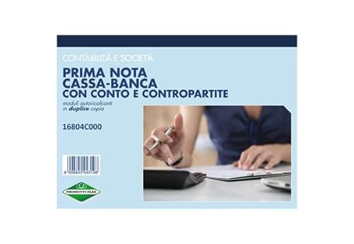 Registro Primanota A4 Cassa/Banca+Contropartite