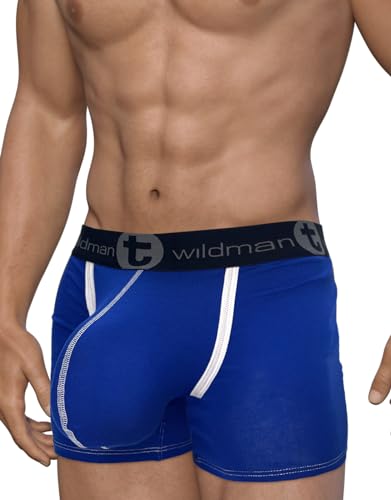 Wildmant Modal Monster Cock 5" Inseam Boxer Brief Royal Blue3