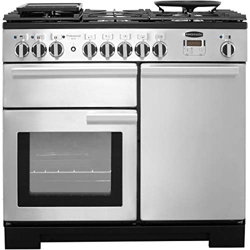 Rangemaster Professional Deluxe PDL100DFFSS/C 100cm Dual Fuel Range Cooker - Sleek Stainless Steel Design