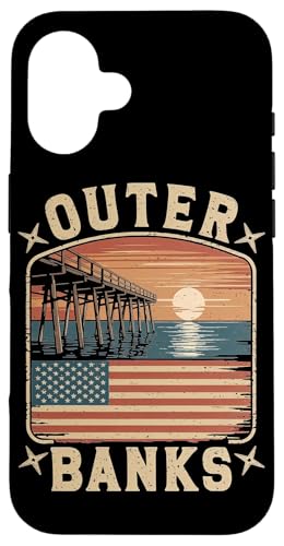 Outer Banks USA Coastal Crabe Design Coque pour iPhone 16