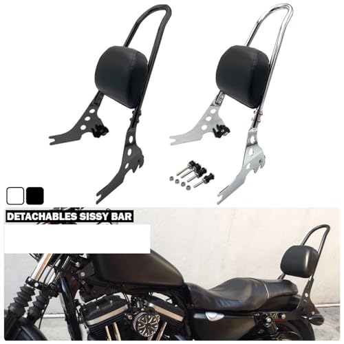 Accessoires de dossier passager sissy bar pour voyages en Harley XL1200C - 4