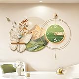 Orologio da parete 3D con luce LED, decorazione moderna silenziosa senza ticchettio per soggiorno, ingresso, sala da pranzo, murale con ripiano galleggiante, 70 cm