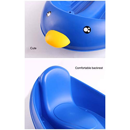 Winter Thickened Snowboard Sled With Brake Ski Disc Grass Sliding Sandboard Cute Dolphin Ski Board (Color : Green) #TOP3