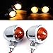 INNOGLOW Motorcycle Turn Signal Lights for Harley Honda Kawasaki Suzuki Yamaha Motorcycle Custom Bike Cruiser Bobber (Chrome)