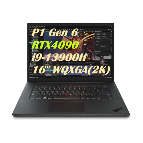 Image of Lenovo ThinkPad P1 Gen 6 (Intel i9-13900H vPro | RTX 4090 16GB GDDR6 | 16 inch 2K WQXGA (2560x1600) IPS 500nits | 32GB RAM | 1TB SSD) Backlit KYB, Fingerprint Reader, Win11 Pro - 2024 Mobile Workstation