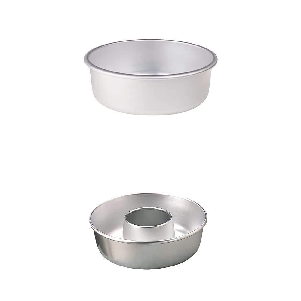 AGN820V24 Tortiera Conica, Alluminio, Grigio, 24 cm COAL3724 Stampo teglia Ciambella con Tubo, in Alluminio, Argento, 24 cm