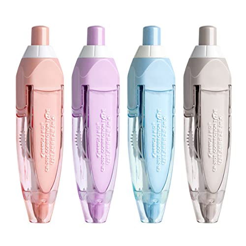 Nazada Pressing Correction Tape, Refillable White Correction Tape, Smooth Pull Out, Easy to Use Applicator for Instants Corrections, for School Office Supplies  - Thumbnail 7