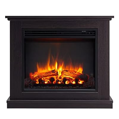 LegendFlame® Madison Electric Fireplace with 32.5" Mantel Surround and Jaden 23" Insert, Espresso Oak Finish