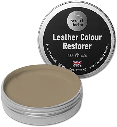 Scratch Doctor Leather Colour Restorer Easily Repair & Recolour Faded or Worn Leather Sofas Chairs Handbag Shoes Boots Saddle Equestrian Tack (Black, 50ml)