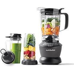 Jugo Zanahoria Nutribullet nutribullet Blender Combo, batidora, batidora multifuncional de vaso, 1000 W de potencia, jarra de 1,6 L de capacidad, sin BPA, NBF450DG, amazon Exclusive
