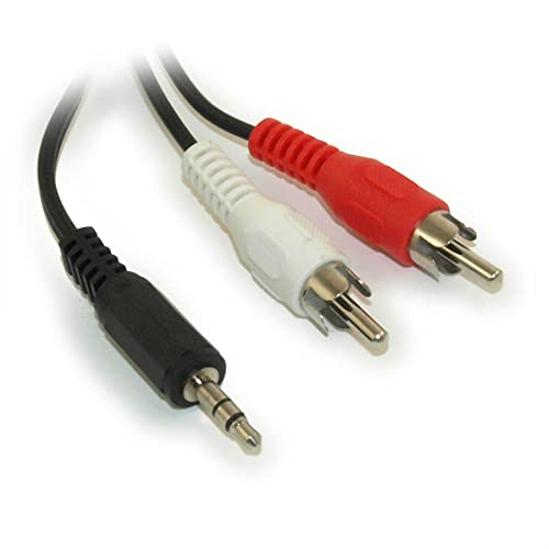 Cable de audio 3.5mm a 2 RCA de 15.24 m miniatura 2