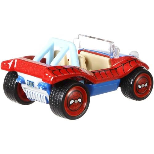 Hot Wheels Spider-Mobile Vehículo escala 1:64 miniatura 3