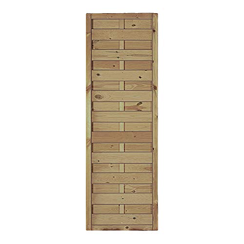 Preiswerter Sichtschutz Windschutz Gartenzaun Maß 60 x 180 cm (Breite x Höhe) aus Kiefer/Fichte Holz, druckimprägniert 'Berlin' Massiv