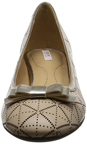 Geox D Carey A, Scarpe con Tacco Donna, Beige (LT