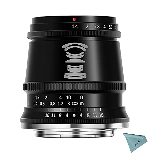 TTArtisan 17mm F1.4 APS-C Objectif Grand Angle et Grande Ouverture pour Fuji X Mount