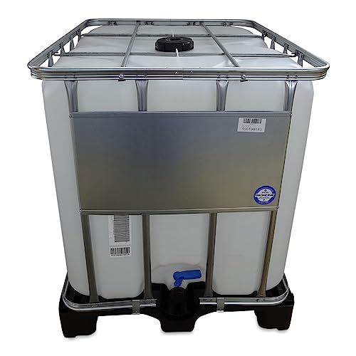kanister-vertrieb® 1000l IBC Wassertank in Natur für Trinkwasser auf PE-Palette NEU (Non-UN)