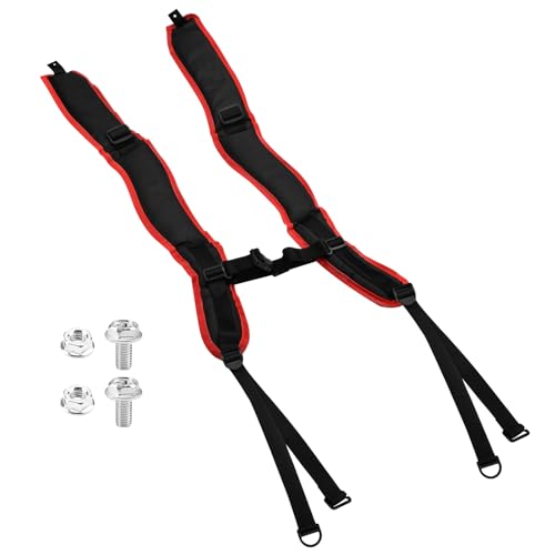 Quctaki 1 Pair Shoulder Strap Harness Kit with Fixing Screw Red Left and Right Compatible with STIHL BR800 BR800x Backpack Leaf Blower Replace 4283 710 9001, 4283 710 9002