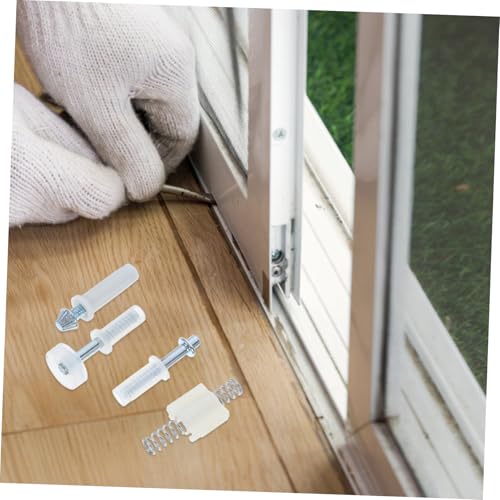 Kit de reparación de herrajes para puerta plegable 16 piezas jojofuny, componentes metálicos duraderos para puertas corredizas, plegables y colgantes, acabado pulido para operación suave y movimiento sin interrupciones miniatura 7