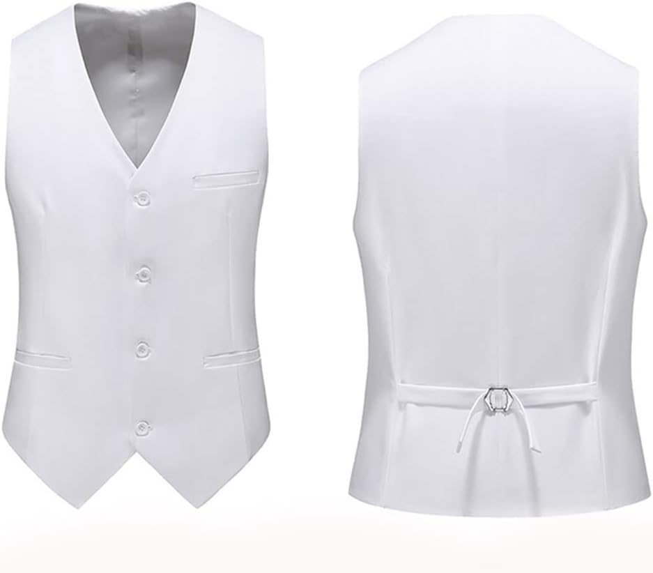 Fashion Men's Slim Wedding 2-piece Suit Jacket Pants Business Double-Breasted Solid Color