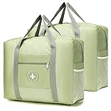 Esencial de Viaje Confiable: Es una bolsa de lona plegable que se puede plegar fácilmente, perfecta para llevarla como una bolsa Just-In Case adicional en el aeropuerto para evitar cargos por exceso de equipaje, para llevar sus regalos y recuerdos o para transferir sus cosas de tu maleta dañada. Este es un salvador del aeropuerto para cualquier viaje; siempre lleve uno con usted en cualquier viaje o de compras.