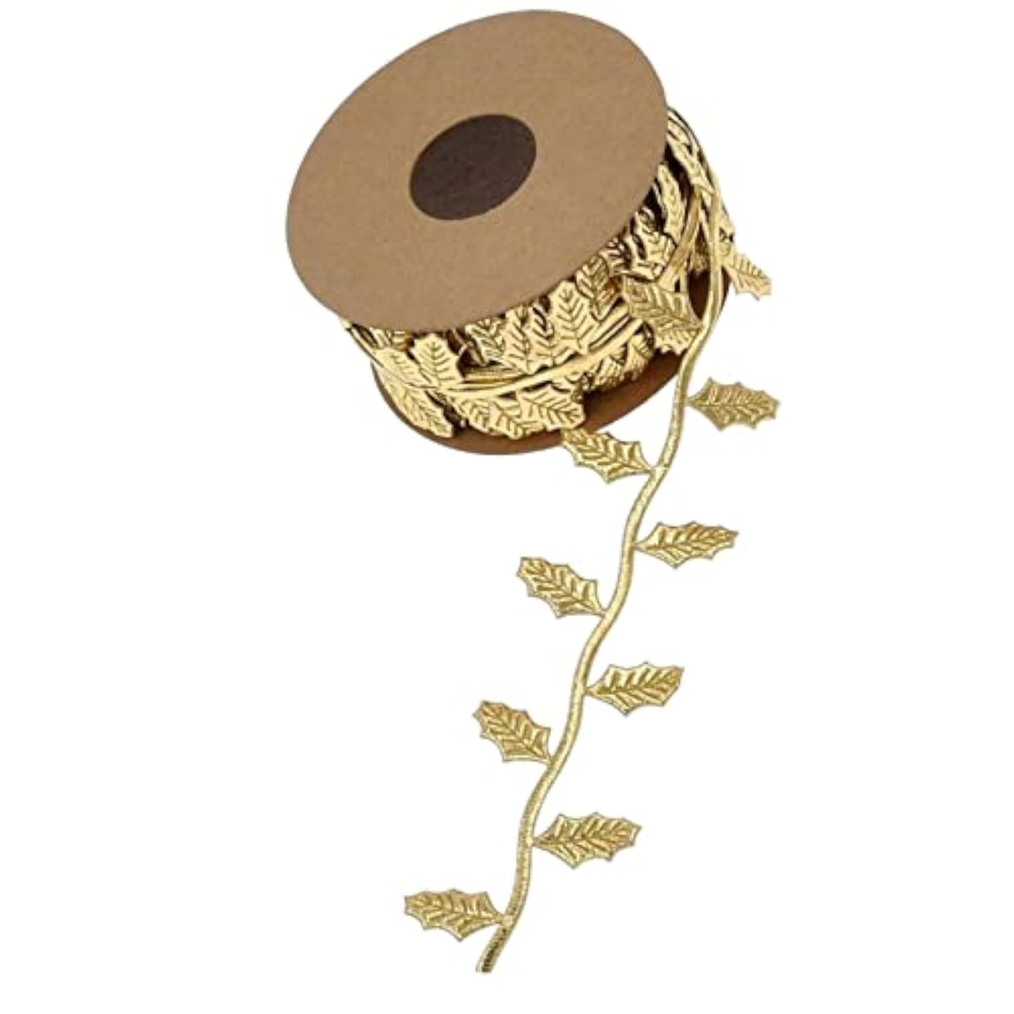 10M Leaf Ribbon Gift Wrap, Handmade Home Decor, Golden