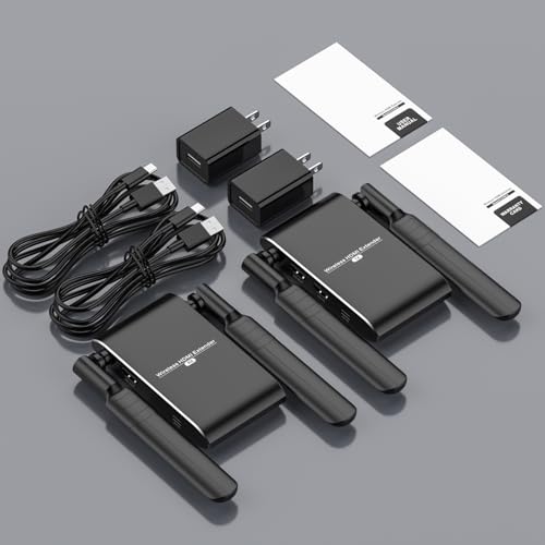 Wireless HDMI Transmitter and Receiver 4K@30Hz,150m(492ft) HDMI Extender Kit,5GHz Full HD for Streaming from DSLR,Laptop,Netflix,YouTube,PS4 to TV/Projector - Thumbnail 7