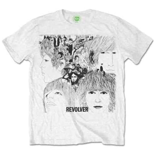 Rock Off officially licensed products The Beatles Revolver Album Cover T Shirt XL White