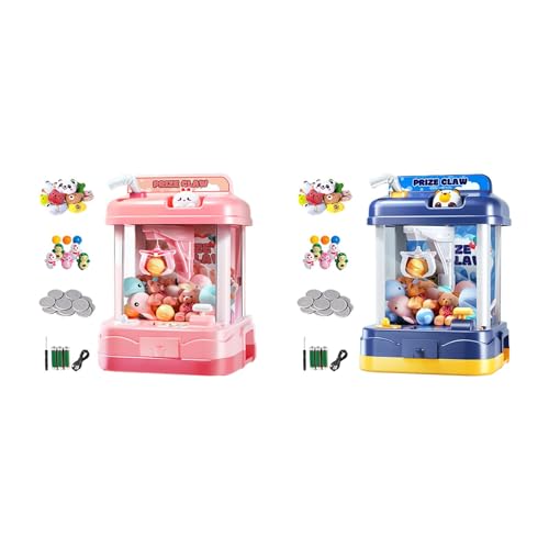 Mini máquina de arcade electrónica rosa con garras de juguete infantil 2