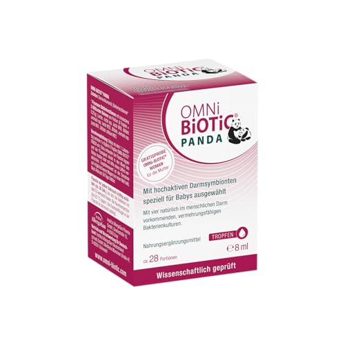OMNi BiOTiC PANDA Tropfen | Speziell für Babys entwickelt | Besonders leichte Anwendung | Wissenschaftlich fundiert in Studien geprüft | Vegan | 28 Portionen | 8ml