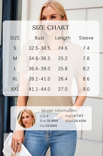 Image of Arach&Cloz Women's Wool Blend Spring Summer Lightweight Business Casual Sweater Tops 2026