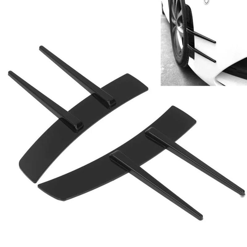 Alas para coche con cubierta decorativa universal de parachoques delantero y divisor de aire 4