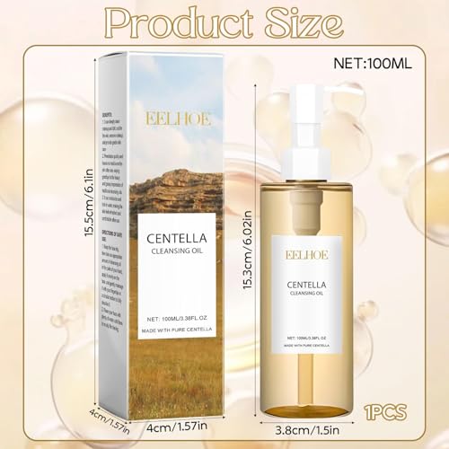 Centella Cleansing Oil, Pore Control Cleansing Oil,Centella Asiatica Extract,Pore Control Cleansing,Anti Poren Reinigungsöl,Porenkontroll-Öl,Pflege-Öl für die Tägliche Gesichtsreinigung
