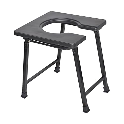 Image of Comport Folding Commode Stool for Indian Toilet | Portable Toilet Chair for Elderly, Patients & Pregnant Women | Non-Slip Metal Frame | Height 42 cm | Please Check Size Before Ordering