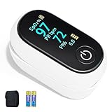 メディケン(MEDIKEN) パルスオキシメーター 心拍計 spo2/PI値付き/脈拍測定器 敬老の日 脈拍計 酸素濃度計 指先 高精度 簡単操作・携帯便利 付属品4点セット 使いやすい 収納