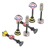 ibasenice 6 Piezas Mini Farola Mini Comida Lámpara Minis Mini Cosas Semáforo para Accesorios para Casa De Muñecas Kit En Miniatura Mini Luces Led Miniature Kits Mini Microondas Resina