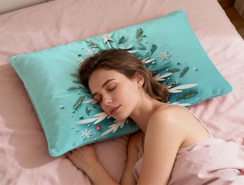 Fermeture éclair invisible sur cette housse de coussin bleu 40x80