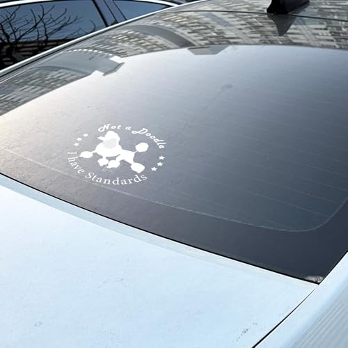 Image of 5pcs Not A Doodle Poodle Sticker Decal for Car Truck Bumper Window Vehicles (6x6)