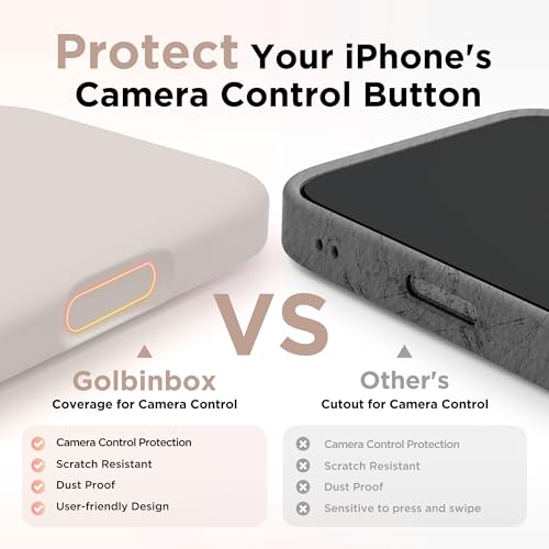 Image of GolbinBox Magnetic for iPhone 17 Case, Silicone Cover, Stone