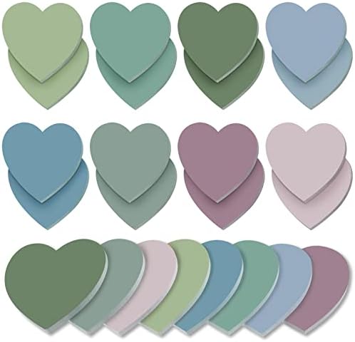 Amazon.com : Teling 24 Pcs Valentine's Day Heart Shaped Sticky Notes ...
